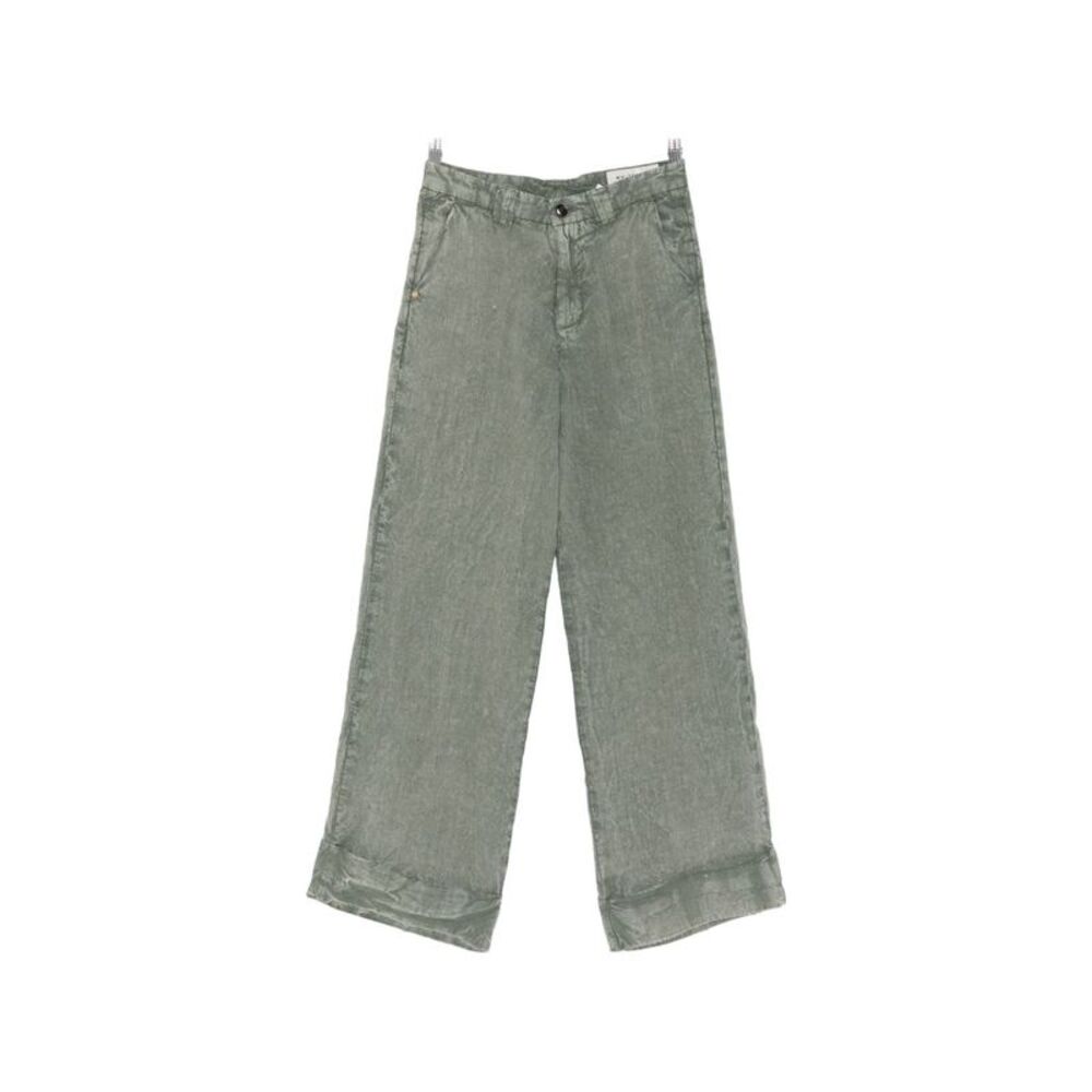 White Sand Women Linen Trousers